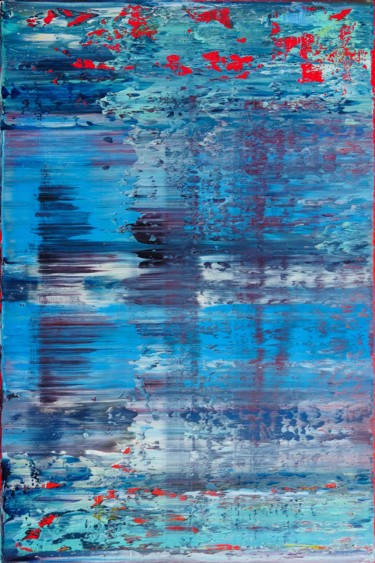 Картина под названием "Blue abstraction #2" - Shamanov Vadim, Подлинное произведение искусства, Масло