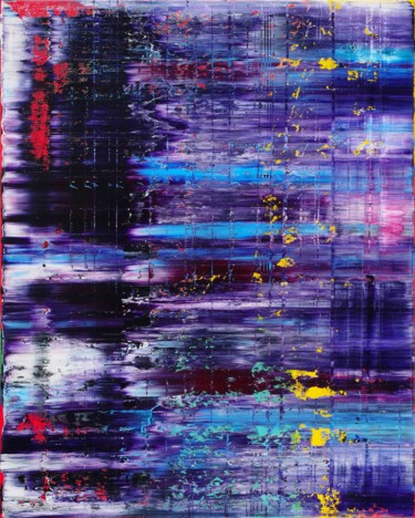 Картина под названием "Purple abstraction…" - Shamanov Vadim, Подлинное произведение искусства, Масло