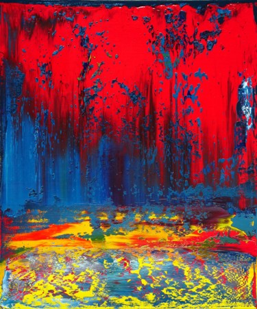 Peinture intitulée "Bright abstraction…" par Shamanov Vadim, Œuvre d'art originale, Huile