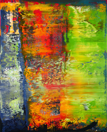 Painting titled "Colorful abstractio…" by Shamanov Vadim, Original Artwork, Oil