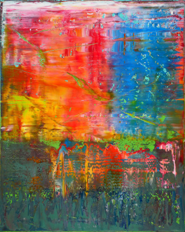 Картина под названием "Colorful abstractio…" - Shamanov Vadim, Подлинное произведение искусства, Масло