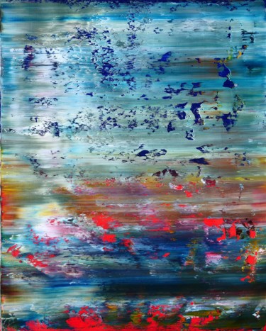 Peinture intitulée "Marine abstraction…" par Shamanov Vadim, Œuvre d'art originale, Huile