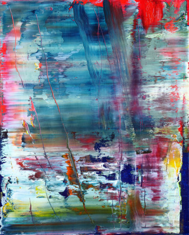 Peinture intitulée "Marine abstraction…" par Shamanov Vadim, Œuvre d'art originale, Huile