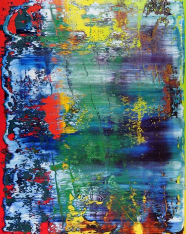 Painting titled "Colorful abstractio…" by Shamanov Vadim, Original Artwork, Oil