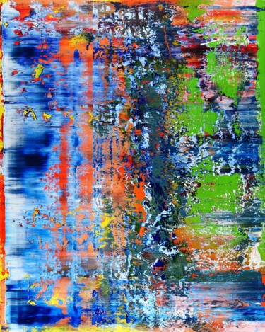 Malarstwo zatytułowany „Colorful abstractio…” autorstwa Shamanov Vadim, Oryginalna praca, Olej