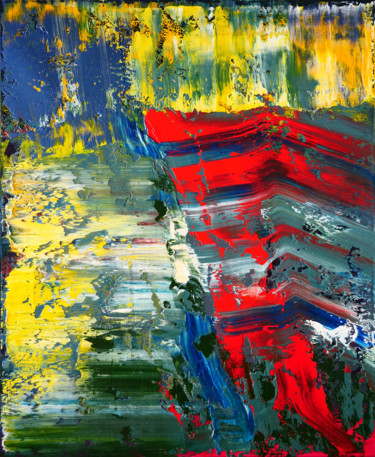 Pintura intitulada "Colorful abstractio…" por Shamanov Vadim, Obras de arte originais, Óleo
