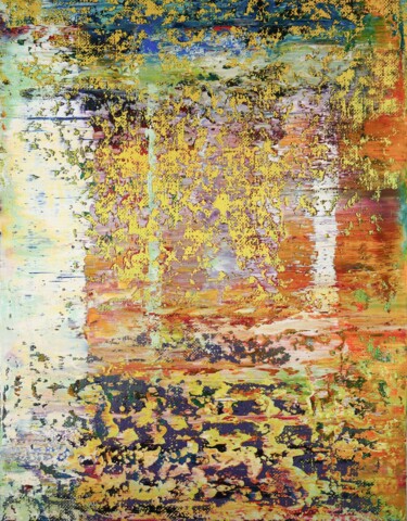 Shining abstraction Painting titled "Shining abstraction" by Shamanov Vadim, Original Art, Oil