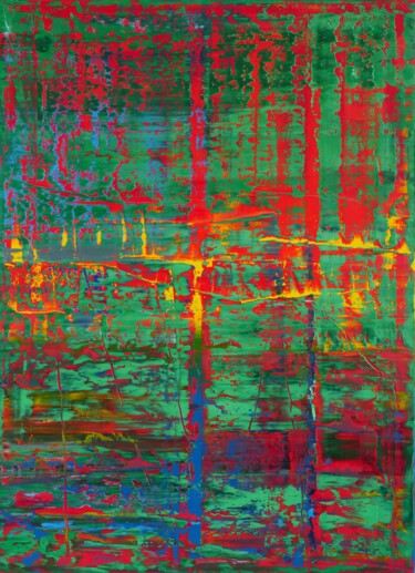 Картина под названием "Abstract painting 2…" - Shamanov Vadim, Подлинное произведение искусства, Масло Установлен на Деревян…