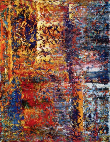 Painting titled "Abstract painting 2…" by Shamanov Vadim, Original Artwork, Oil Mounted on Wood Stretcher frame