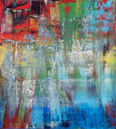 Pittura intitolato "Abstract painting 3…" da Shamanov Vadim, Opera d'arte originale, Olio Montato su Telaio per barella in l…