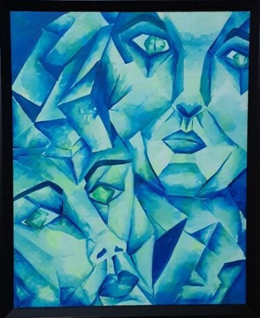 Painting titled "Realization" by Shamayra Smail, Original Artwork, Acrylic