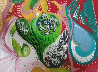 Malerei mit dem Titel "Colors" von Shamayra Smail, Original-Kunstwerk, Acryl