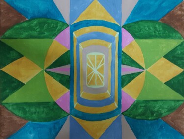 Malerei mit dem Titel "Doorway" von Shamayra Smail, Original-Kunstwerk, Acryl