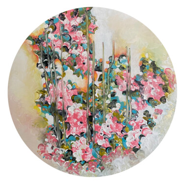 Pintura intitulada "Nocturnal Bloom #11" por Shan Re, Obras de arte originais, Acrílico
