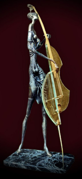 Скульптура под названием ""Bass" 1" - Shanaro, Подлинное произведение искусства, Металлы