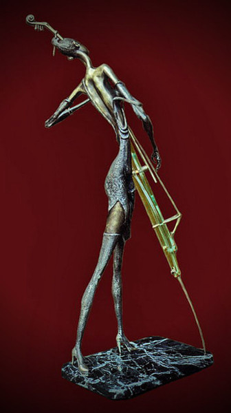 Sculpture titled ""Bass"" by Shanaro, Original Artwork, Metals