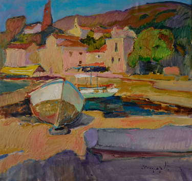 Peinture intitulée "Perast _ oil on can…" par Alexander Shandor, Œuvre d'art originale, Huile Monté sur Châssis en bois