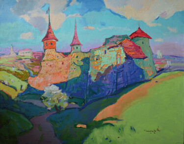 Peinture intitulée "Spring in Kamyanets…" par Alexander Shandor, Œuvre d'art originale, Huile