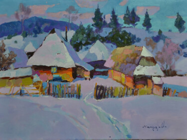 "The Winter Palette" başlıklı Tablo Alexander Shandor tarafından, Orijinal sanat, Petrol Ahşap Sedye çerçevesi üzerine monte…