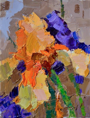 Malerei mit dem Titel "fragment Iris" von Alexander Shandor, Original-Kunstwerk, Öl