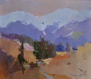 Картина под названием "Долина боржава/ Val…" - Alexander Shandor, Подлинное произведение искусства, Масло