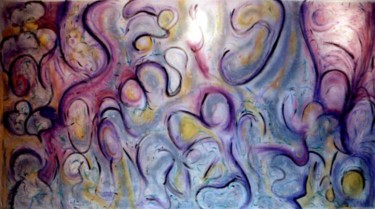 Painting titled "THOUGHT BUBBLES" by Richard Lazzara, Original Artwork