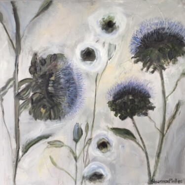 Painting titled "Botanical Artichoke…" by Shannon Phillips, Original Artwork, Oil