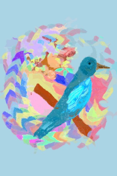 Digital Arts με τίτλο "Flight in Color Sym…" από Shanny Ask Lasasa, Αυθεντικά έργα τέχνης, Ψηφιακή ζωγραφική