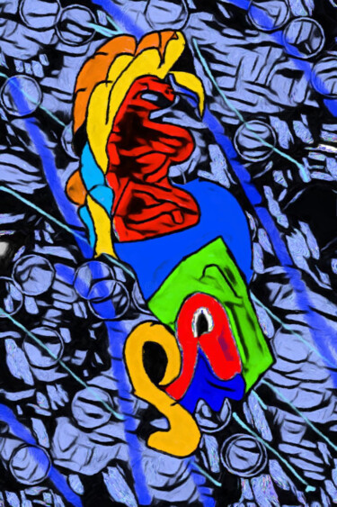 Artes digitais intitulada "Color off chaos" por Shanny Ask Lasasa, Obras de arte originais, Pintura digital