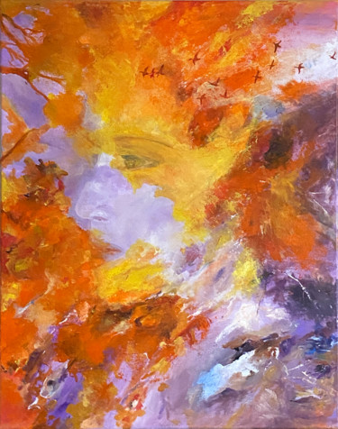 Painting titled "Untamed (Autumn dre…" by Shanshan Liu, Original Artwork, Oil