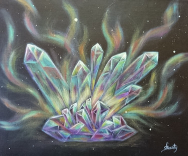 Картина под названием "Rêveries cristallin…" - Shanty, Подлинное произведение искусства, Акрил