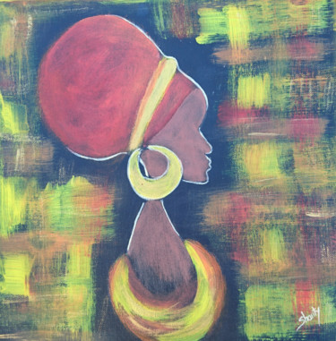 Peinture intitulée "Femme 1" par Shanty, Œuvre d'art originale, Acrylique