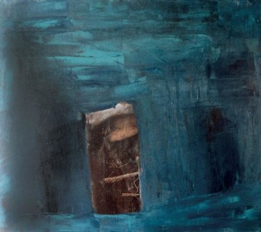 Peinture intitulée "porte" par Carol Shapiro, Œuvre d'art originale, Huile