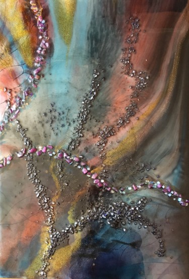 Star dust Painting titled "Star dust" by Olha Sa, Original Art, Resin
