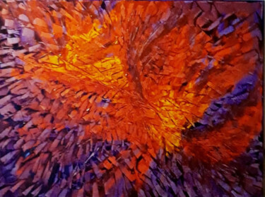 Painting titled "Autumn Fiesta" by Shar'S Art, Original Artwork, Acrylic Mounted on Wood Stretcher frame