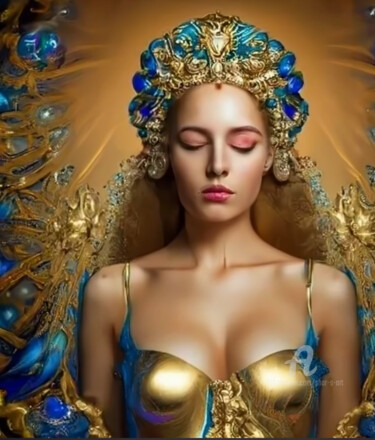 Arte digitale intitolato "Goddess Mythical Wo…" da Shar'S Art, Opera d'arte originale, Immagine generata dall'IA