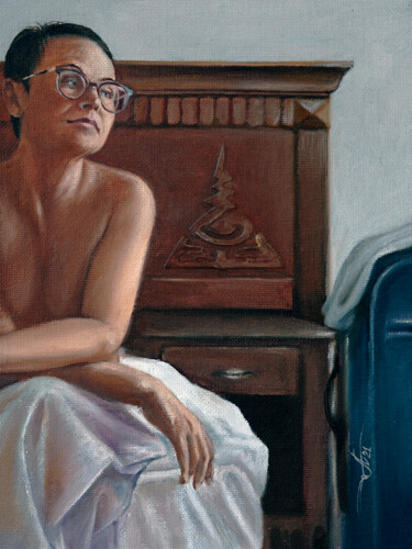 Картина под названием ""Лучшая  женская су…" - Сергей Шарай, Подлинное произведение искусства, Масло Установлен на картон
