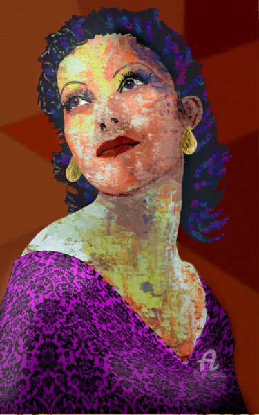 Digital Arts titled "Pretty woman" by Svein Ove Hareide, Original Artwork, Digital Painting