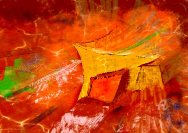 Digital Arts titled "Colorful wind" by Svein Ove Hareide, Original Artwork, Digital Painting