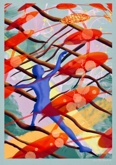 Digitale Kunst mit dem Titel "Climbing the wealth…" von Svein Ove Hareide, Original-Kunstwerk, Digitale Malerei