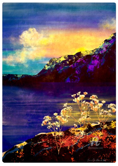 Digital Arts titled "Evening colors" by Svein Ove Hareide, Original Artwork, Airbrush