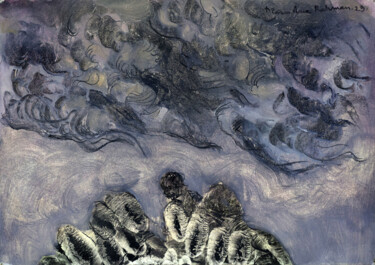 Картина под названием "Adventurer of Infin…" - Sharif-Al-Masudur Rahman, Подлинное произведение искусства, Древесный уголь