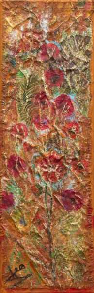 Painting titled "Among flowers" by Sharmane Behechti, Original Artwork, Acrylic