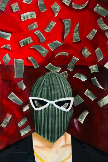 Картина под названием "Million Dollar Spry" - Sharmene Yousuf (Meneartiste), Подлинное произведение искусства, Масло