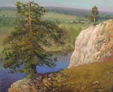 Картина под названием "Сосны на скалах. Чу…" - Геннадий Шаройкин, Подлинное произведение искусства