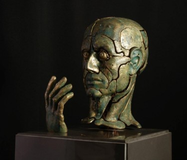 Sculpture titled "Shock" by Sharzhy, Original Artwork, Metals