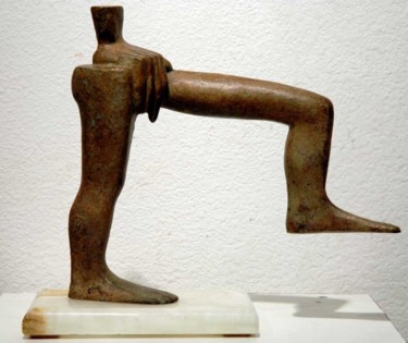 Sculpture titled "CLIMBING" by Sharzhy, Original Artwork, Metals