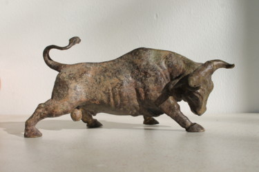 Sculpture titled "Taurus" by Sharzhy, Original Artwork, Metals