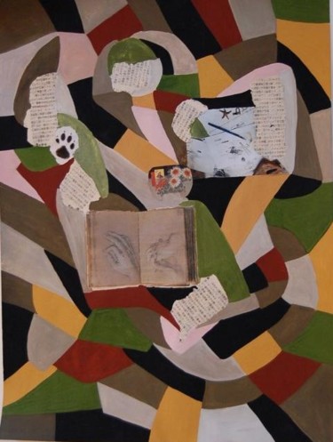 Painting titled "SANS TITRE" by Martine Seegmann, Original Artwork, Gouache
