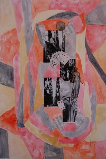 Painting titled "SANS TITRE" by Martine Seegmann, Original Artwork, Watercolor